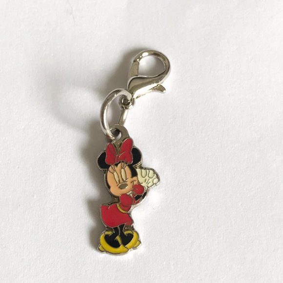 Vintage Disney Minnie Mouse Clip On Charm Bracelet Zipper Pull Purse Disneyana - Picture 6 of 10